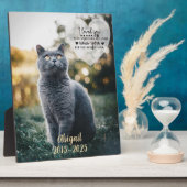 Memorial zum Verlust von Haustieren Fotoplatte (Seite)