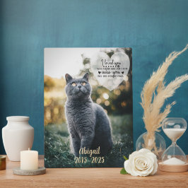 Memorial zum Verlust von Haustieren Fotoplatte