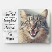 Memorial zum Verlust von Katzen Fotoplatte (Vorderseite)