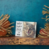 Memorial zum Verlust von Katzen Fotoplatte (Seite)