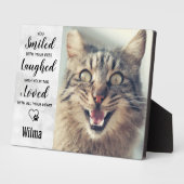 Memorial zum Verlust von Katzen Fotoplatte (Seite)