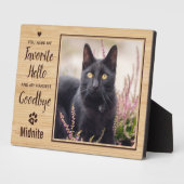 Memorial zum Verlust von Katzen Fotoplatte (Seite)