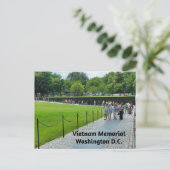 Memorial zum Vietnamkrieg Postkarte (Stehend Vorderseite)
