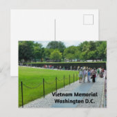 Memorial zum Vietnamkrieg Postkarte (Vorne/Hinten)