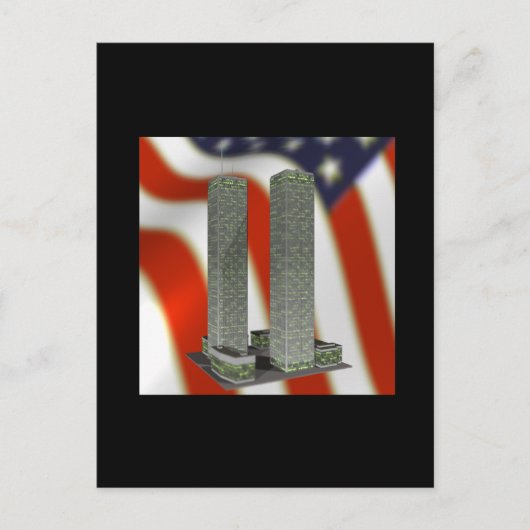 Memorial zum Zwillingsturm Postkarte (Vorderseite)