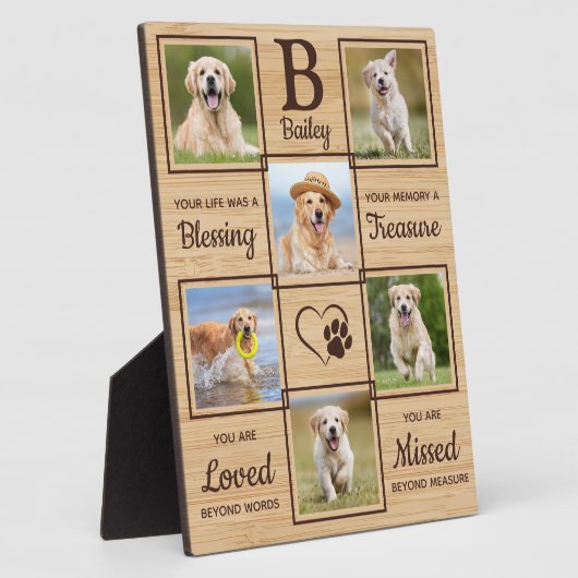 Memorial zur Erinnerung an das liebende Gedächtnis Fotoplatte (Seite)