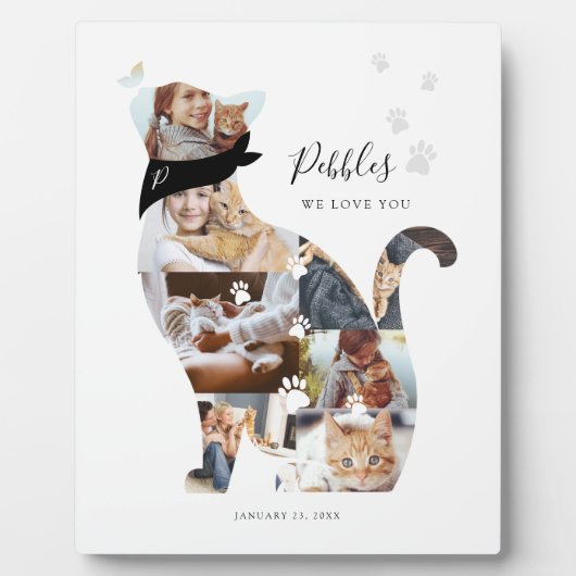 Memorial zur Erinnerung an die Lieblingskatze Fotoplatte (Vorderseite)