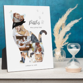 Memorial zur Erinnerung an die Lieblingskatze Fotoplatte