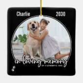 Memorial zur Erinnerung von Begleitern Keramikornament (Rückseite)