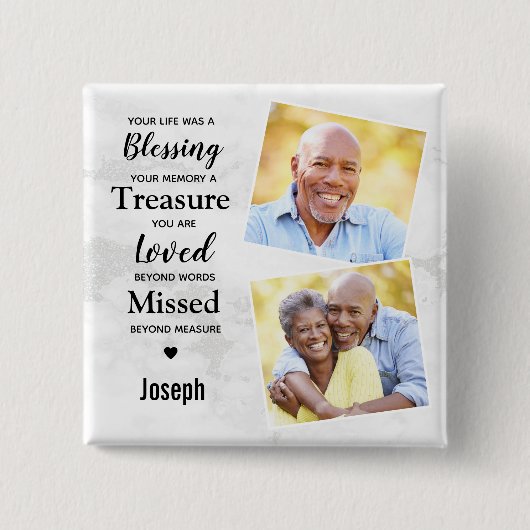 Memorials Erinnerung an das benutzerdefinierte 2-F Button (Vorderseite)