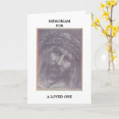 Memoriam Card Karte (Gelbe Blume)