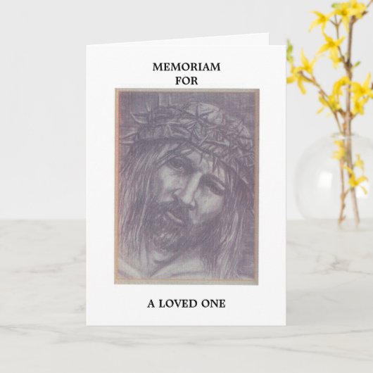 Memoriam Card Karte (Gelbe Blume)