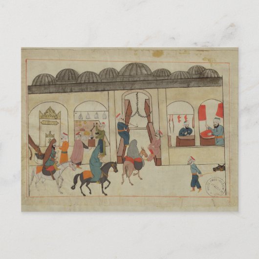 Memorie Turchesche zeigt den Markt in Postkarte (Vorderseite)