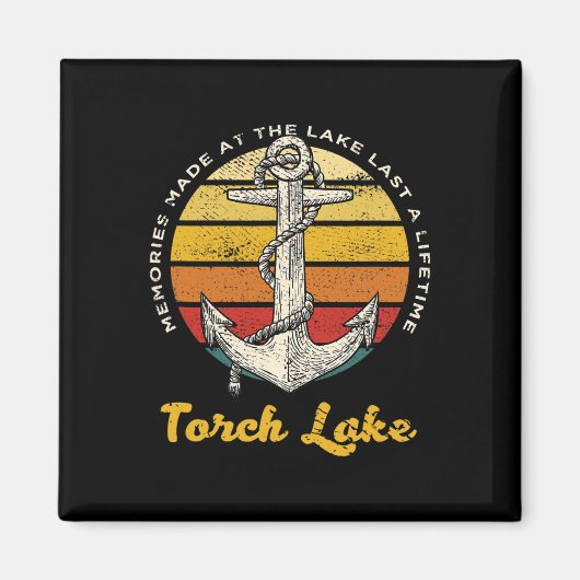 Memories At Torch Lake Last A Lifetime Camping Vac Magnet (Vorne)