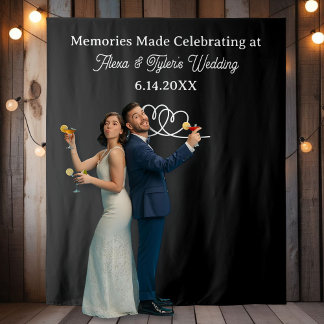 Memories Made at  Wedding Backdrop Photo Prop Wandteppich