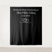 Memories Made at  Wedding Backdrop Photo Prop Wandteppich (Vorderseite)