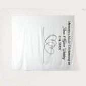 Memories Made at  Wedding Backdrop Photo Prop Wandteppich (Vorderseite (Horizontal))