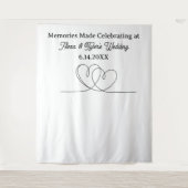 Memories Made at  Wedding Backdrop Photo Prop Wandteppich (Vorderseite)