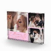 Memories Made with Love Orange Pink Wedding Fotoblock (Rechts)