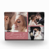 Memories Made with Love Pink Wedding Fotoblock (Vorderseite)