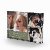 Memories Made with Love Sage Green Wedding Fotoblock (Rechts)