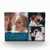 Memories Made with Love Teal Wedding Fotoblock (Vorderseite)