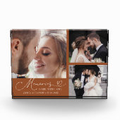 Memories Made with Love Terracotta Wedding Fotoblock (Vorderseite)