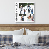 Memories of Alaska Vacation Photo Keepsake Leinwanddruck (Insitu (Schlafzimmer))