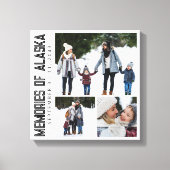 Memories of Alaska Vacation Photo Keepsake Leinwanddruck (Vorderseite)