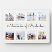 Memories of Vacation Photo Collage Keepsake Fotoplatte (Vorderseite)