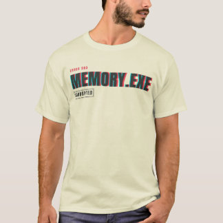 Memory.exe beschädigt | Glitch-Systemfehler-Typogr T-Shirt