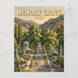 Memory Grove Park Salt Lake City Utah Postkarte