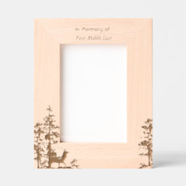 Memory Keepake Masculine Stag Deg Geätzte Rahmen