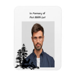 Memory Keepake Masculine Stag Deg Magnet