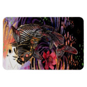Memory Maps Herbst Vibes Koi Skelettreflektionen Magnet (Horizontal)