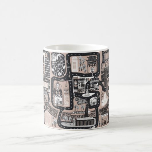MEMORY MAPS MUG, ROSE // LONDON  KAFFEETASSE (Mittel)
