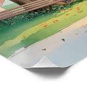Memory Park – Reflektive Wasserfarbe Emotionale Ku Poster (Ecke)