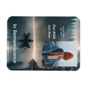 Memory Remembrance Keepsake Wilderness Lake Canoe Magnet (Horizontal)