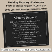 Memory Request Enclosure - Black White Infinity 