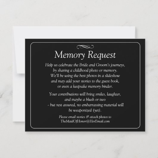Memory Request Enclosure - Black White Infinity  (Vorderseite)