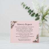 Memory Request Enclosure - Pink Roses & Doves (Stehend Vorderseite)