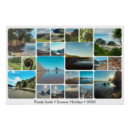 Memory Road Trip, eine 22 Instagram Foto Collage Poster