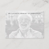 Memorykarte mit einem Memory 2-Foto freigeben Visitenkarte (Vorderseite)