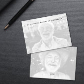 Memorykarte mit einem Memory 2-Foto freigeben Visitenkarte