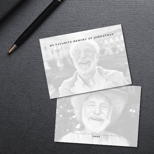 Memorykarte mit einem Memory 2-Foto freigeben Visitenkarte