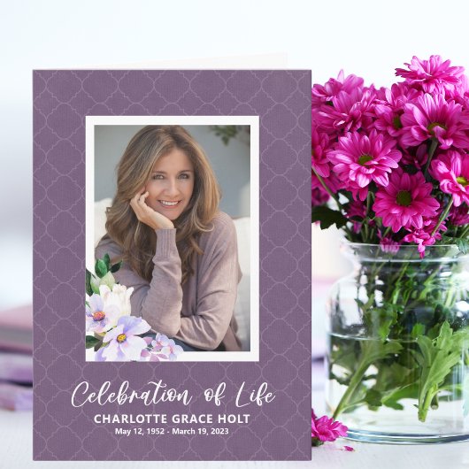 Memoryprogramm für Blume im lila Foto Programm