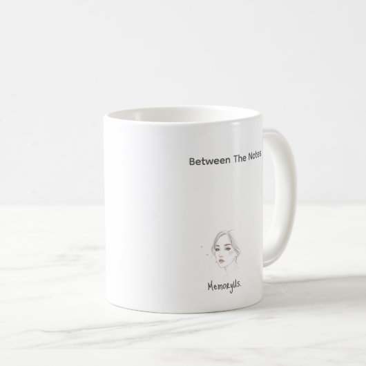MemoryUs. Between The Notes Tasse (VorderseiteRechts)