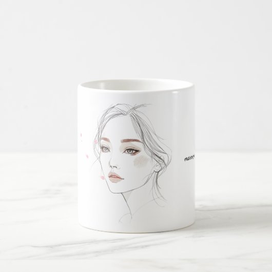 MemoryUs Portrait Tasse – Minimal Art Kaffeetasse (Mittel)