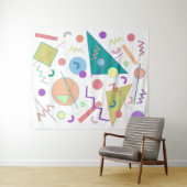 Memphis #80 Large Wandteppich (Beispiel (Horizontal))