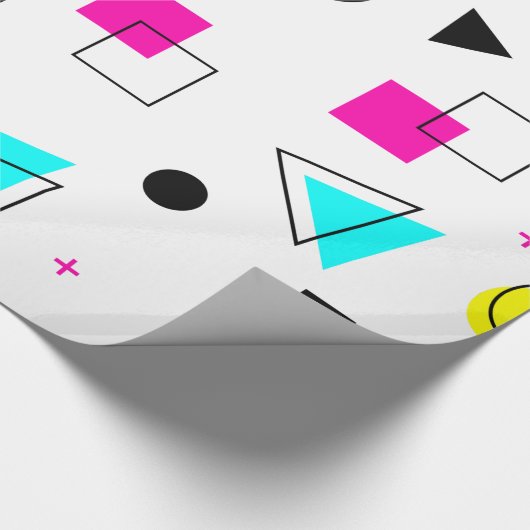 Memphis 80" s-Entwurfs-Packpapier Geschenkpapier (Ecke)
